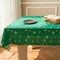 St. Patrick’s Day Tablecloth Waterproof Green Clover Table Cover – Shamrock Pattern Fabric Table Cloth for Dining Room, Party, Kitchen & Holiday Decoration, W60 x L84 in